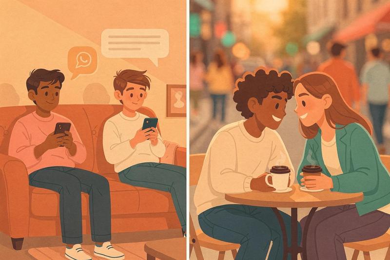 Sådan går du fra app-snak til rigtig date