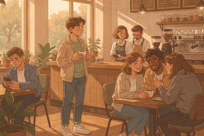 Sådan finder du en person, du så på en café